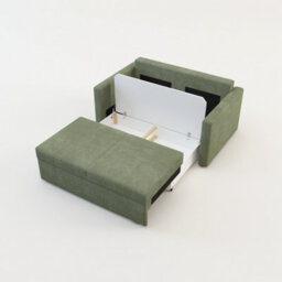 Heze Furniture Sofi Two Seater Sofa Bed With Storage - Green - thumbnail 6