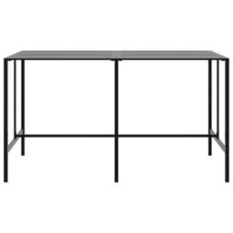 Berkfield 11 Piece Garden Bar Set Black Powder-Coated Steel - thumbnail 5