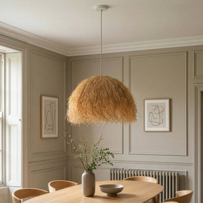 Madison & Mayfair Natural Rattan Pendant Lampshade