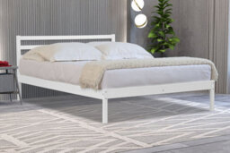 Flintshire Furniture Maxwell 4Ft 6 Double White Bed Frame - thumbnail 1