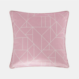 OHS 2 Pack Geo Matte Velvet Cushion Covers, Blush - 45 X 45Cm - thumbnail 3