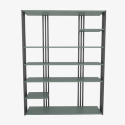 Decorotika Jeni Bookcase Shelving Unit Green & Black - thumbnail 5