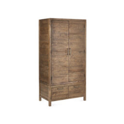 Julian Bowen Heritage 2 Door 2 Drawer Wardrobe - Cashew Pine - thumbnail 2