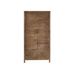 Julian Bowen Heritage 2 Door 2 Drawer Wardrobe - Cashew Pine - thumbnail 4
