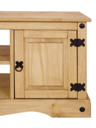Mews Corona Tv Stand 2 Door Flat Screen Television Unit Mexican Solid Pine - thumbnail 5