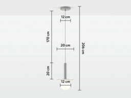 Houseof Brass Plate And Frosted Shade Opal Ball Pendant Ceiling Light - Charcoal Grey Black - thumbnail 7