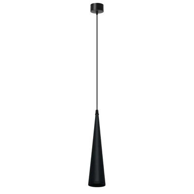 Ledsone Gray Industrial Pendant Light With Adjustable 195Cm Cord And Metal Curved Shade For Living Room Dining Room - image 1