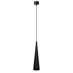 Ledsone Gray Industrial Pendant Light With Adjustable 195Cm Cord And Metal Curved Shade For Living Room Dining Room - thumbnail 1