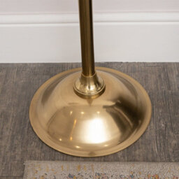 Melody Maison Tall Shiny Antique Gold Metal Coat Rack With 8 Storage Hooks - thumbnail 4