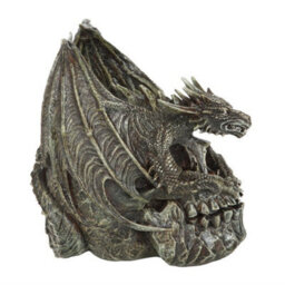 Spiral Direct Draco Dragon Skull Ornament Grey/br (One Size) - thumbnail 4