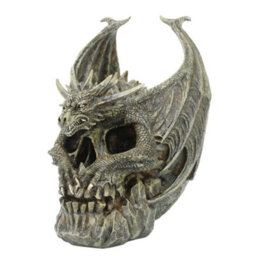 Spiral Direct Draco Dragon Skull Ornament Grey/br (One Size) - thumbnail 1