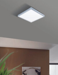 Modern 2 Pack Chrome Wall Flush Ceiling Light With White Shade And 20W Led Bulbs - thumbnail 3