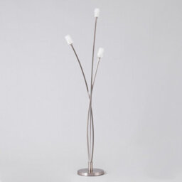 Litecraft Macti Satin Nickel 3 Light Floor Lamp - thumbnail 3