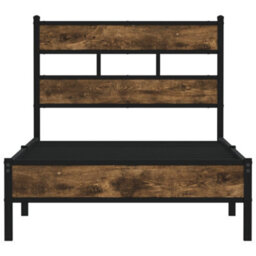 Berkfield Bed Frame Without Mattress With Headboard Sonoma Oak 100X200 Cm - thumbnail 4