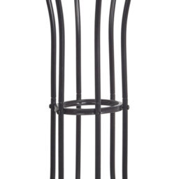 Wyld And Coco 165Cm Black Metal Coat Stand - Freestanding Jacket Rack With Hourglass Silhouette And Multiple Hooks - thumbnail 5