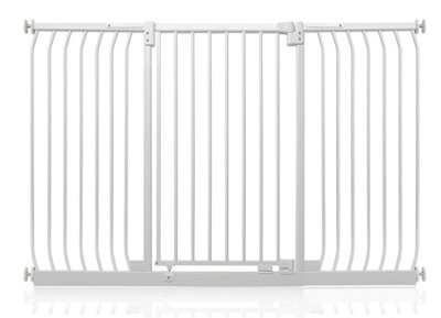 Safetots Extra Tall Elite Safety Gate, 161Cm - 170Cm, Matt White, Extra Tall 96.8Cm In Height, Pressure Fit Stair Gate - image 1