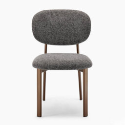 Furniturebox Uk 2X Mirelle Grey Fabric Dining Chairs Bronze Legs - thumbnail 7