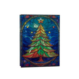 Samuel Alexander 28Cm Battery Operated Light Up Christmas Tree Stained Glass Decoration With Leds - thumbnail 8
