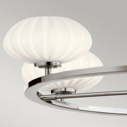 Luminosa Lighting Luminosa Kichler Pim Globe Pendant Ceiling Light Polished Chrome, 3000K, Ip44 - thumbnail 4