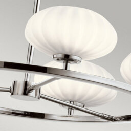 Luminosa Lighting Luminosa Kichler Pim Globe Pendant Ceiling Light Polished Chrome, 3000K, Ip44 - thumbnail 3