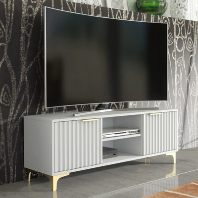 Creative Furniture Tide Crest Tv Unit 120Cm - White & Gold - image 1