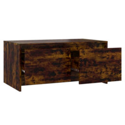 Berkfield Coffee Table Smoked Oak 90X50X41.5 Cm Engineered Wood - thumbnail 7