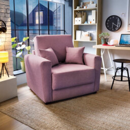 Abakus Direct Olly Velvet Single Sofa Bed In Pink - thumbnail 8
