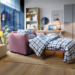 Abakus Direct Olly Velvet Single Sofa Bed In Pink - thumbnail 9