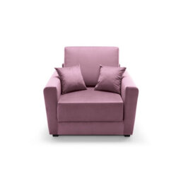 Abakus Direct Olly Velvet Single Sofa Bed In Pink - thumbnail 5