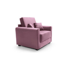 Abakus Direct Olly Velvet Single Sofa Bed In Pink - thumbnail 3