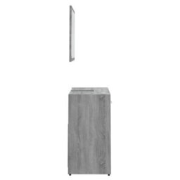 Berkfield Bathroom Furniture Set Grey Sonoma Engineered Wood - thumbnail 7