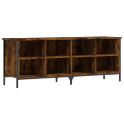 Berkfield Shoe Cabinet Smoked Oak 131X35X50 Cm Engineered Wood - thumbnail 2