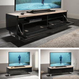 "Avf Panorama 1.2M Tv Stand - Reversible Light Oak Or Grey Oak Top - For Tvs Up To 60""" - thumbnail 2