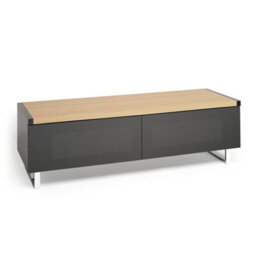"Avf Panorama 1.2M Tv Stand - Reversible Light Oak Or Grey Oak Top - For Tvs Up To 60"""