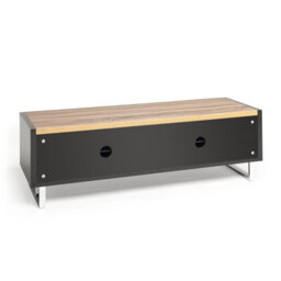 "Avf Panorama 1.2M Tv Stand - Reversible Light Oak Or Grey Oak Top - For Tvs Up To 60""" - thumbnail 6