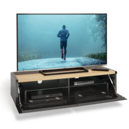 "Avf Panorama 1.2M Tv Stand - Reversible Light Oak Or Grey Oak Top - For Tvs Up To 60""" - thumbnail 5