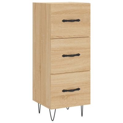 Berkfield Modern Sideboard Sonoma Oak 34.5X34X90 Cm Engineered Wood - image 1