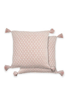 Emma Barclay Casablanca Recycled Cotton Filled Cushion, Blush - 43 X 43 Cm - image 1