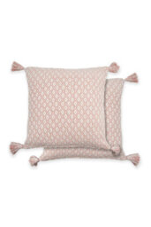 Emma Barclay Casablanca Recycled Cotton Filled Cushion, Blush - 43 X 43 Cm - thumbnail 1