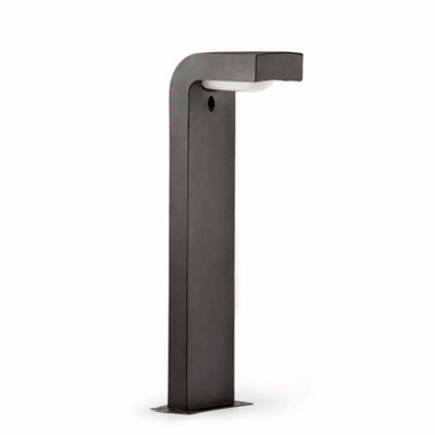 Luminosa Lighting Luminosa Klamp Outdoor Bollard Light White, Dark Grey Ip44, E27 - image 1