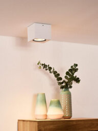 Lucide Fedler Modern Surface Mounted Ceiling Spotlight - Led Dim To Warm - Gu10 - 1X12W 2200K/3000K - White - thumbnail 4