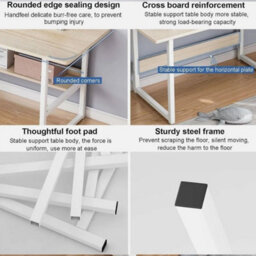 Computer Desk Laptop Pcstudy Table Home Office Desk Workstation Table Furniture - thumbnail 4