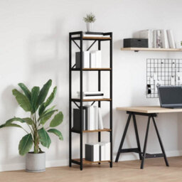 Berkfield Modern Bookcase Old Wood 40 X 30 X 153 Cm Engineered Wood - thumbnail 4