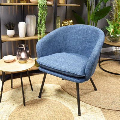 Candlelight Navy Blue Dixier Leisure Chair Stylish Seat - image 1
