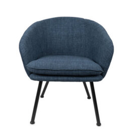 Candlelight Navy Blue Dixier Leisure Chair Stylish Seat - thumbnail 3