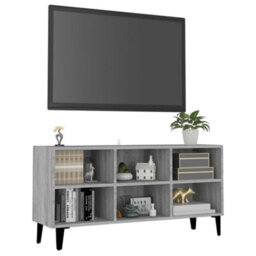 Vidaxl Tv Cabinet With Metal Legs Grey Sonoma 103.5X30X50 Cm - thumbnail 5