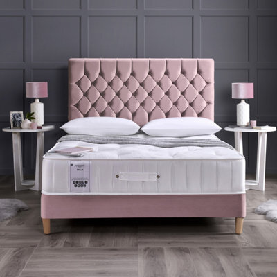 Rest Relax Sleep Bella 1000 Pocket Wool And Silk Natural Sprung Mattress - image 1