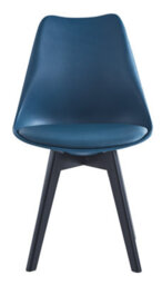 Nordlys Set Of 4 Blue Wood And Polypropylene Dining Chairs Modern Design Style Dining Room - thumbnail 6