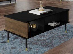 Arte Modern Sherwood Coffee Table In Oak Catania W1100mm X H450mm X D550mm - thumbnail 3