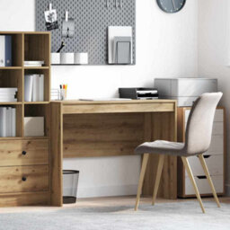 Berkfield Writing Desk Artisan Oak Mdf 100 X 50 X 76 Cm Simple